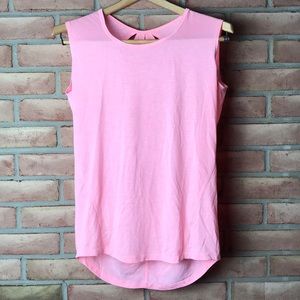Gaiam size S pink, sleeveless top w/cute back